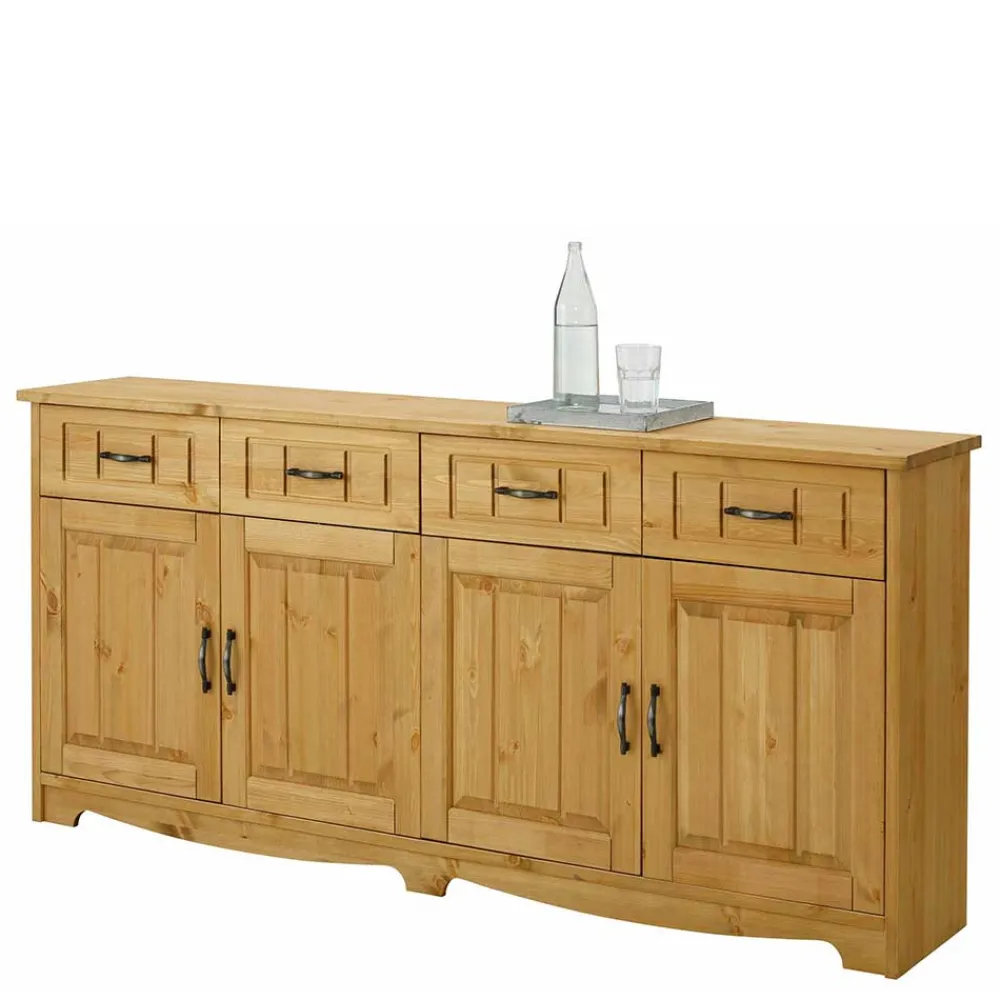 Wohnen 194x89x37 Holz Sideboard aus Kiefer Natur - Vanpos