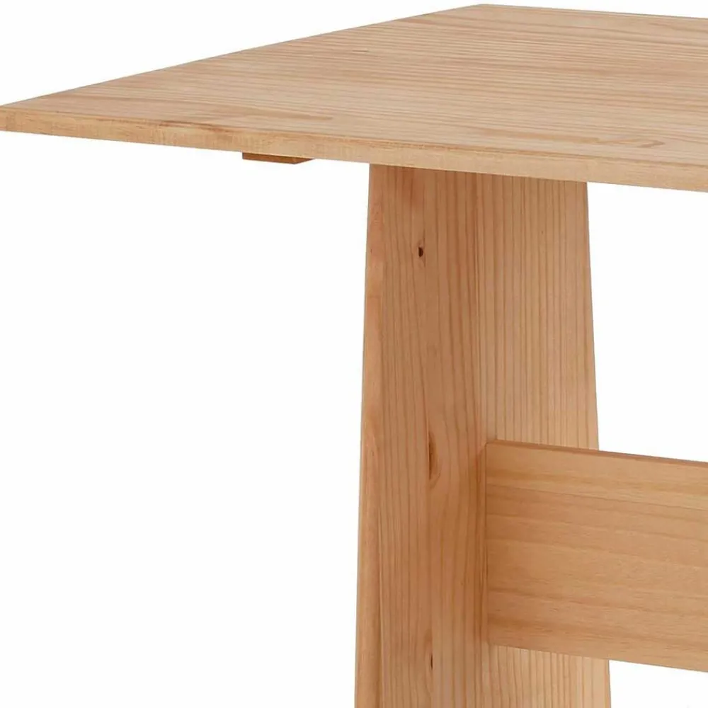 Wohnen 168x87x127 Holz-Eckbank & Esstisch - Ynvinata (zweiteilig)