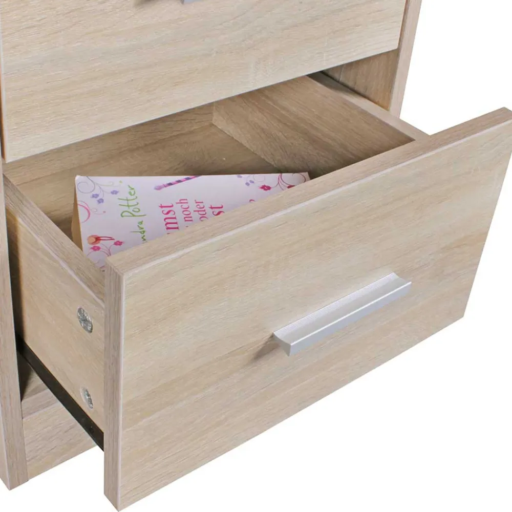 Wohnen 37x68x35 Holzoptik Nachtkommode in Sonoma-Eiche - Angrada