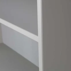 Wohnen 80x200x35 Holzregal in Grau im Skandi Design - Huvina