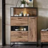 Wohnen 99x151x38 Industrial Highboard fürs Wohnzimmer - Xindus