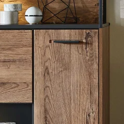 Wohnen 99x151x38 Industrial Highboard fürs Wohnzimmer - Xindus
