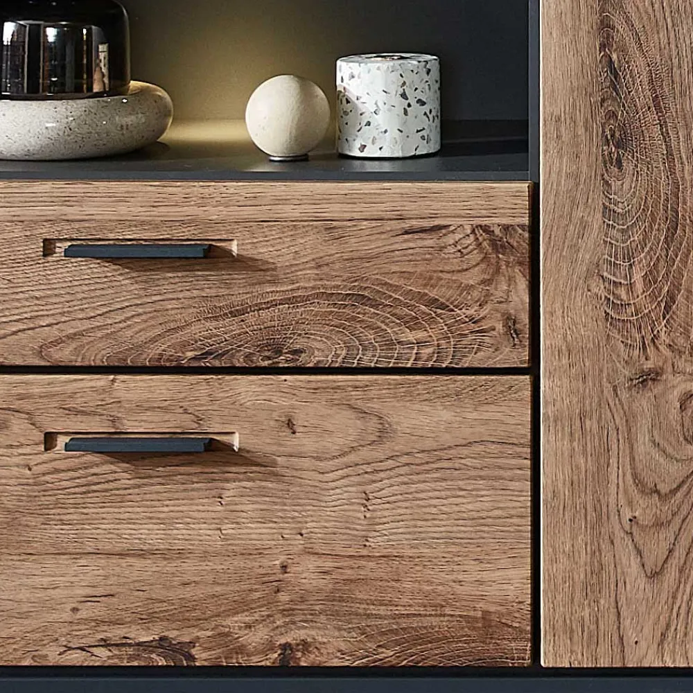 Wohnen 99x151x38 Industrial Highboard fürs Wohnzimmer - Xindus