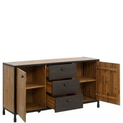 Wohnen Loft Möbel|Industrial Möbel*150x80x45 Industrial Kommode aus Holz & Metall - Nadeicra