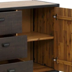 Wohnen Loft Möbel|Industrial Möbel*150x80x45 Industrial Kommode aus Holz & Metall - Nadeicra