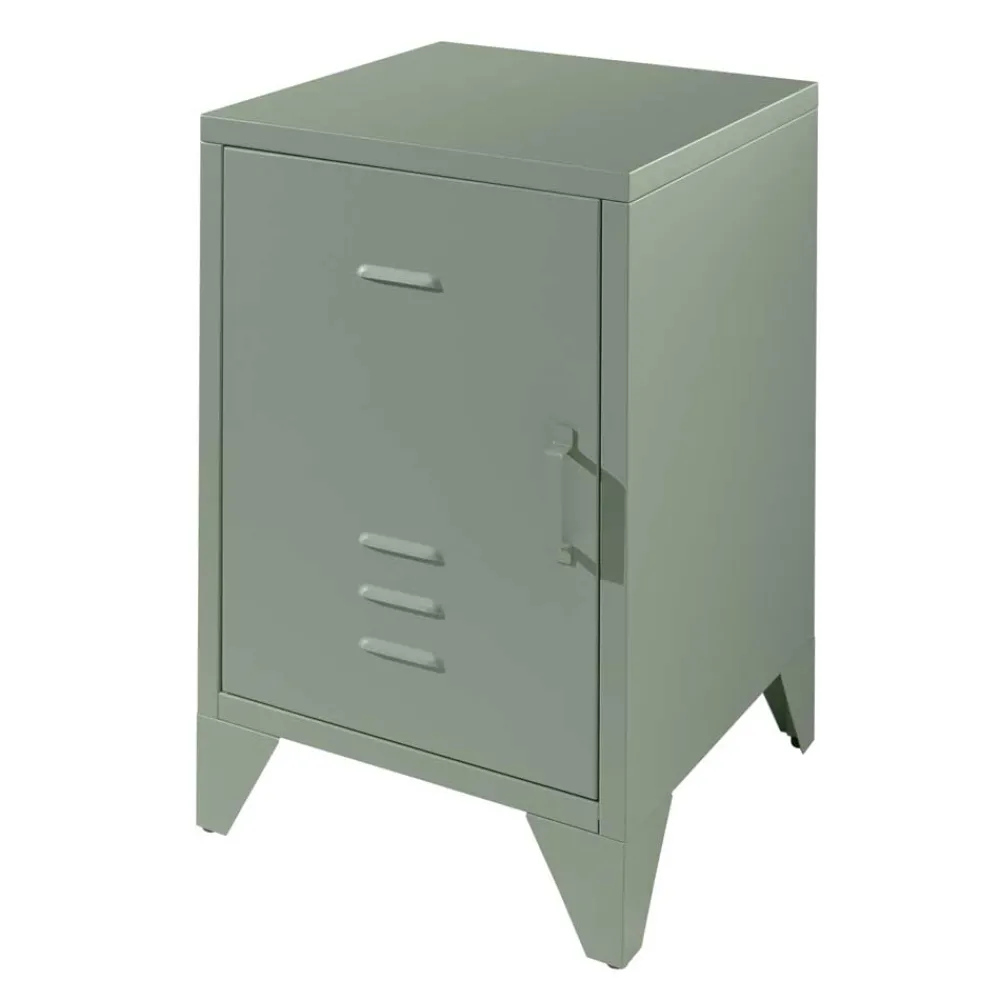 Wohnen 40x60x40 Industrial Nachtschrank in Spind Optik - Kerbea