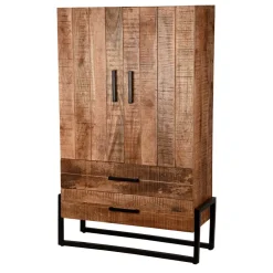 Wohnen 100x160x40 Industrial Schrank mit zwei Türen - Schanow