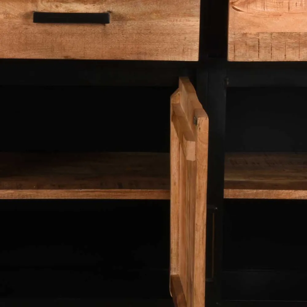 Wohnen Sideboards & Kommoden|Sideboards & Kommoden*170x90x45 Industrial Sideboard mit Bügelgestell aus Metall - Piatrasun