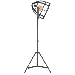 Wohnen 55x170x55 Industrial Stehlampe aus schwarzem Metall - Sucaeva