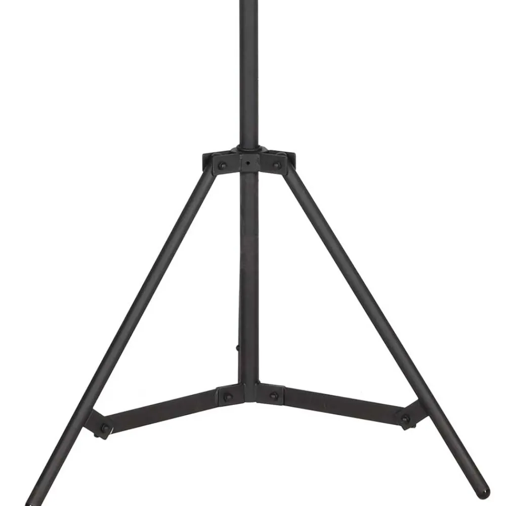 Wohnen 55x170x55 Industrial Stehlampe aus schwarzem Metall - Sucaeva