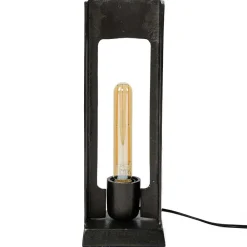 Wohnen 13x37x13 Industrial Tischlampe in Schwarz Nickel - Julesta