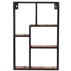 Wohnen 40x60x13 Industrial Wandregal mit 5 Fächern - Mendoza