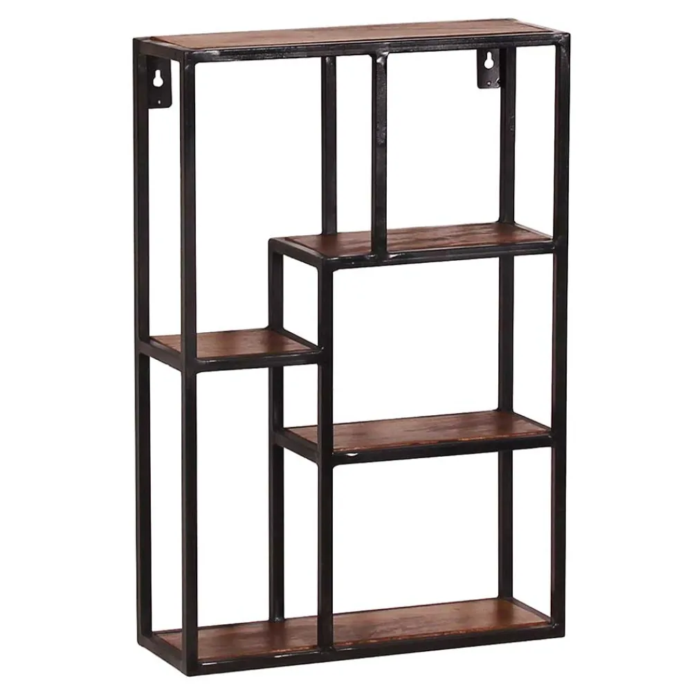 Wohnen 40x60x13 Industrial Wandregal mit 5 Fächern - Mendoza