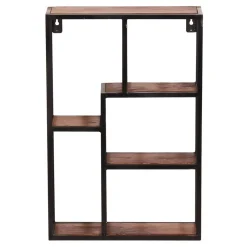 Wohnen 40x60x13 Industrial Wandregal mit 5 Fächern - Mendoza