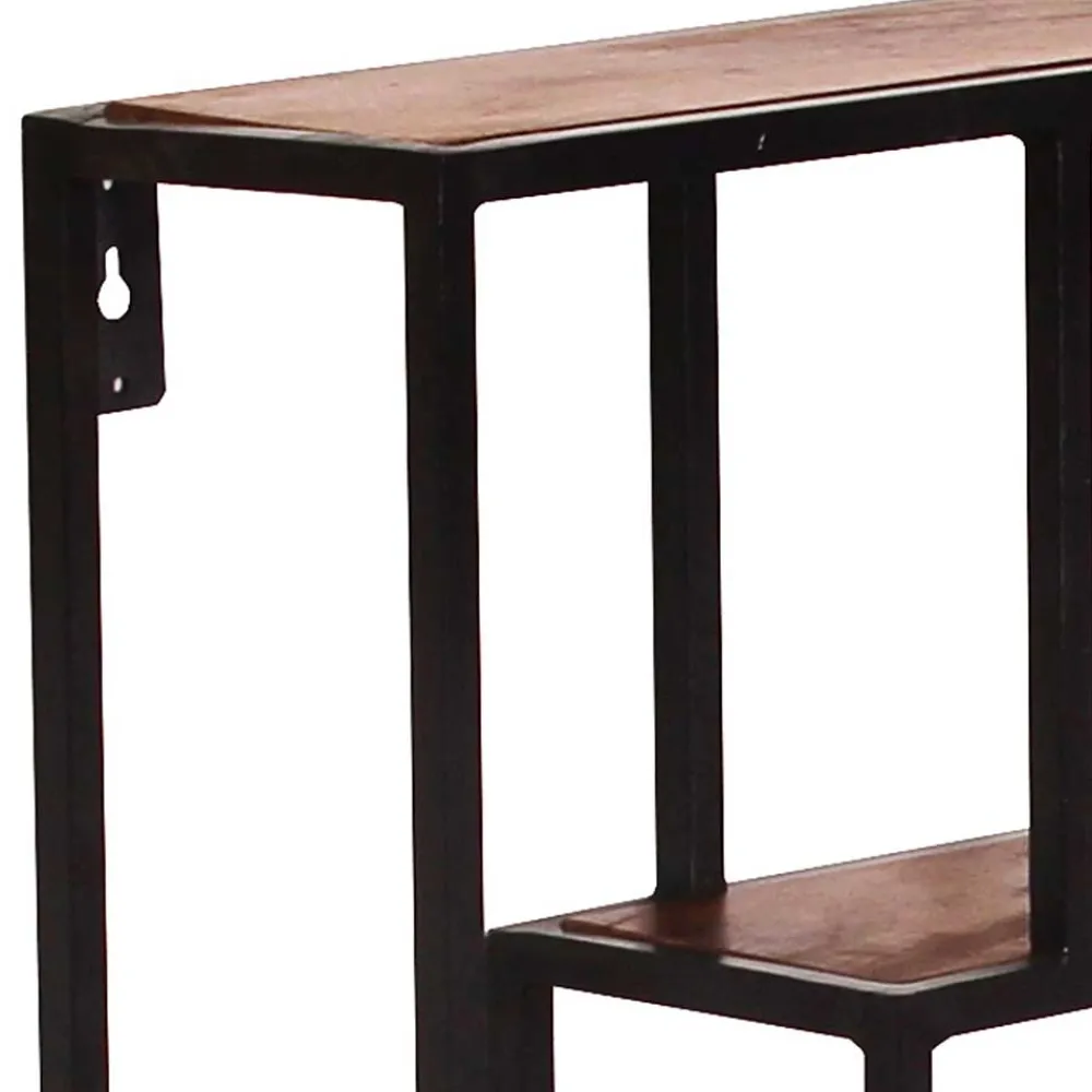 Wohnen 40x60x13 Industrial Wandregal mit 5 Fächern - Mendoza