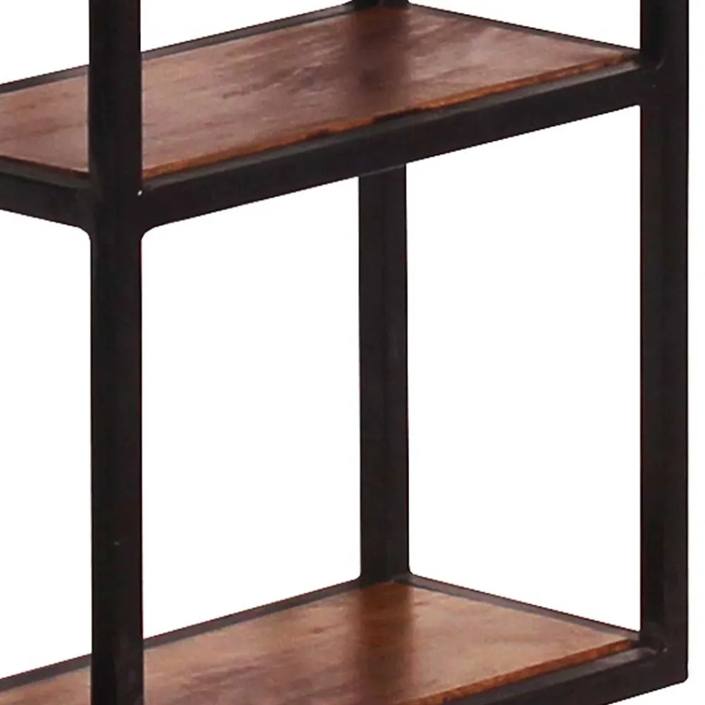 Wohnen 40x60x13 Industrial Wandregal mit 5 Fächern - Mendoza