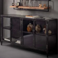 Wohnen Küchenschränke|Sideboards*180x92x40 Industry Sideboard aus Metallguss - Vatros