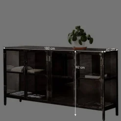 Wohnen Küchenschränke|Sideboards*180x92x40 Industry Sideboard aus Metallguss - Vatros