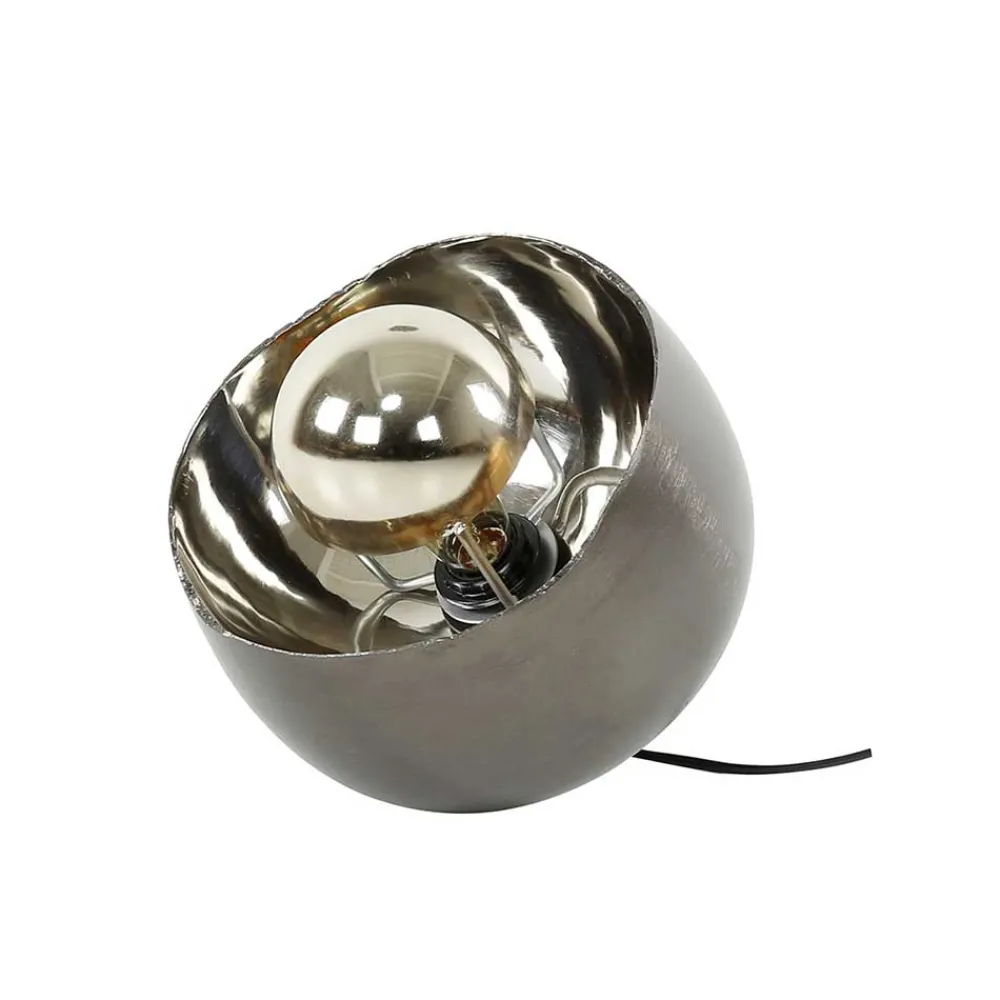 Wohnen Lampen & Leuchten|Loft Möbel*28x28x28 Industry Tischleuchte in Schwarz Nickel - Luzerno