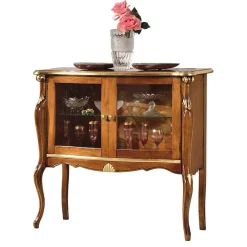 Wohnen Esszimmer-Vitrinen|Italienische Möbel*108x100x40 Italienische Vitrine 2-türig - Carlenna I