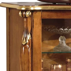 Wohnen Esszimmer-Vitrinen|Italienische Möbel*108x100x40 Italienische Vitrine 2-türig - Carlenna I