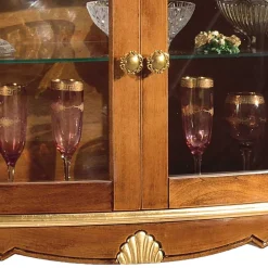Wohnen Esszimmer-Vitrinen|Italienische Möbel*108x100x40 Italienische Vitrine 2-türig - Carlenna I