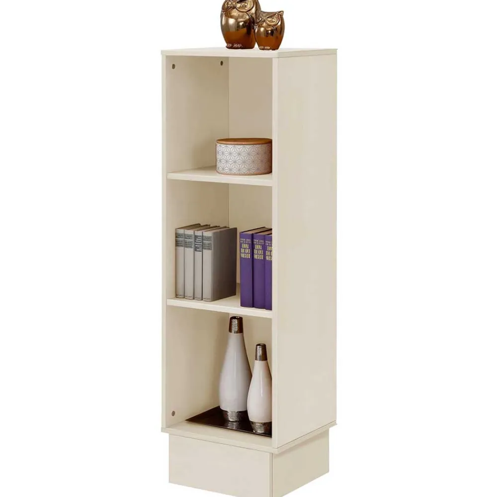 Wohnen 40x126x34 Kiefernholz Regal in Creme - Rospus