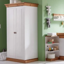 Kinder Wohnen 108x203x63 Kinder Kleiderschrank zweifarbig - Sibiuta