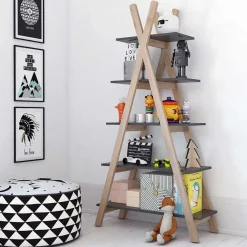 Wohnen Kindermöbel|Kinderregale*90x170x35 Kinderzimmer Regal Dreieck Design - Istiane