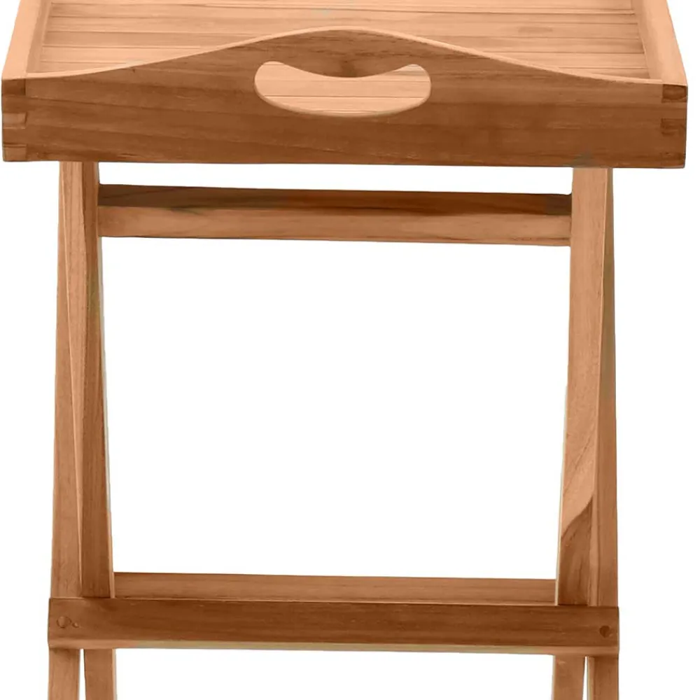 Wohnen 60x65x40 klappbarer Gartentisch mit Tablett - Klahuma