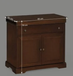 Wohnen Flurkommoden*85x78x45 Klassisch gestaltete Kommode in Nussbaum - Lemerzi