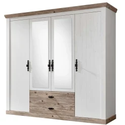 Wohnen 215x201x60 Kleiderschrank Country Style - Nedita