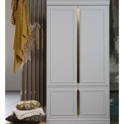 Wohnen Schränke|Kleiderschränke*110x215x62 Kleiderschrank in Hellgrau - Emra