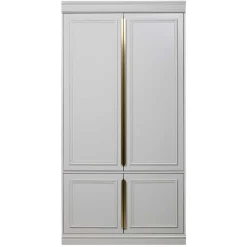 Wohnen Schränke|Kleiderschränke*110x215x62 Kleiderschrank in Hellgrau - Emra