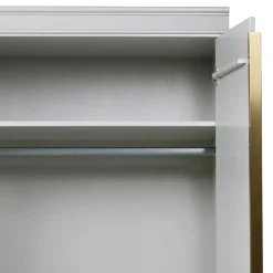 Wohnen Schränke|Kleiderschränke*110x215x62 Kleiderschrank in Hellgrau - Emra