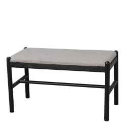 Wohnen Küchenbänke|Sitzbank*80x46x40 Kleine Bank aus Eiche in Schwarz - Evlinu