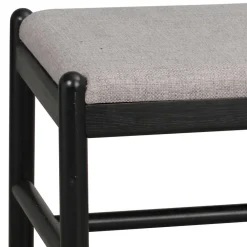 Wohnen Küchenbänke|Sitzbank*80x46x40 Kleine Bank aus Eiche in Schwarz - Evlinu