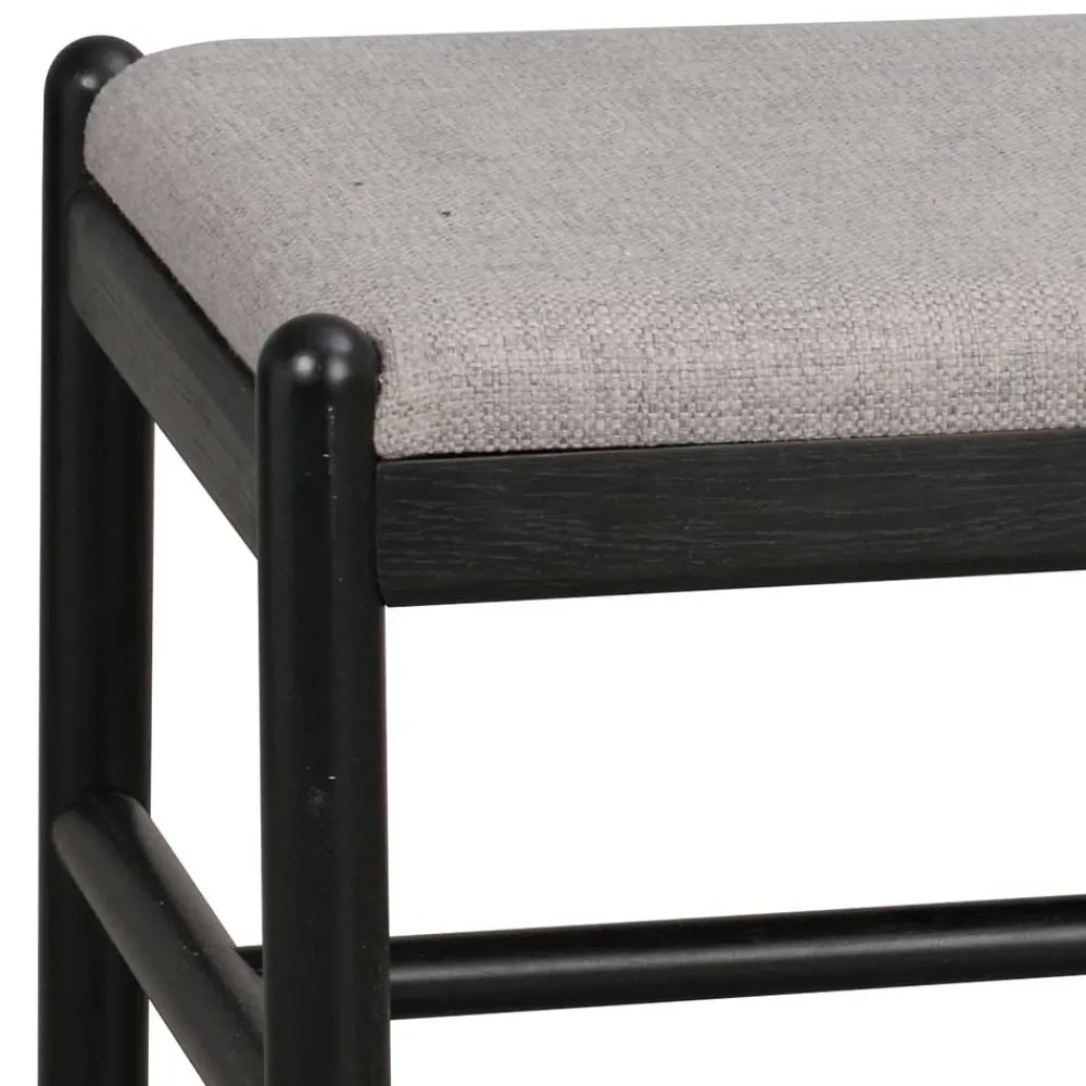 Wohnen Küchenbänke|Sitzbank*80x46x40 Kleine Bank aus Eiche in Schwarz - Evlinu