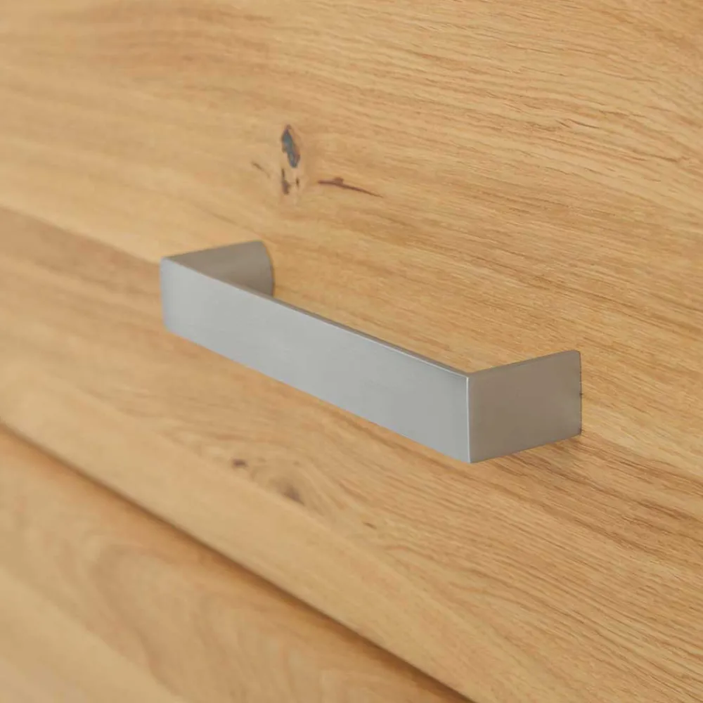 Wohnen 80x139x47 Kleiner Schrank aus Wildeiche - Miarizia