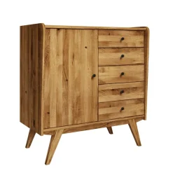 Wohnen 100x105x50 Kombi Kommode im modernen Retro Look - Hardus