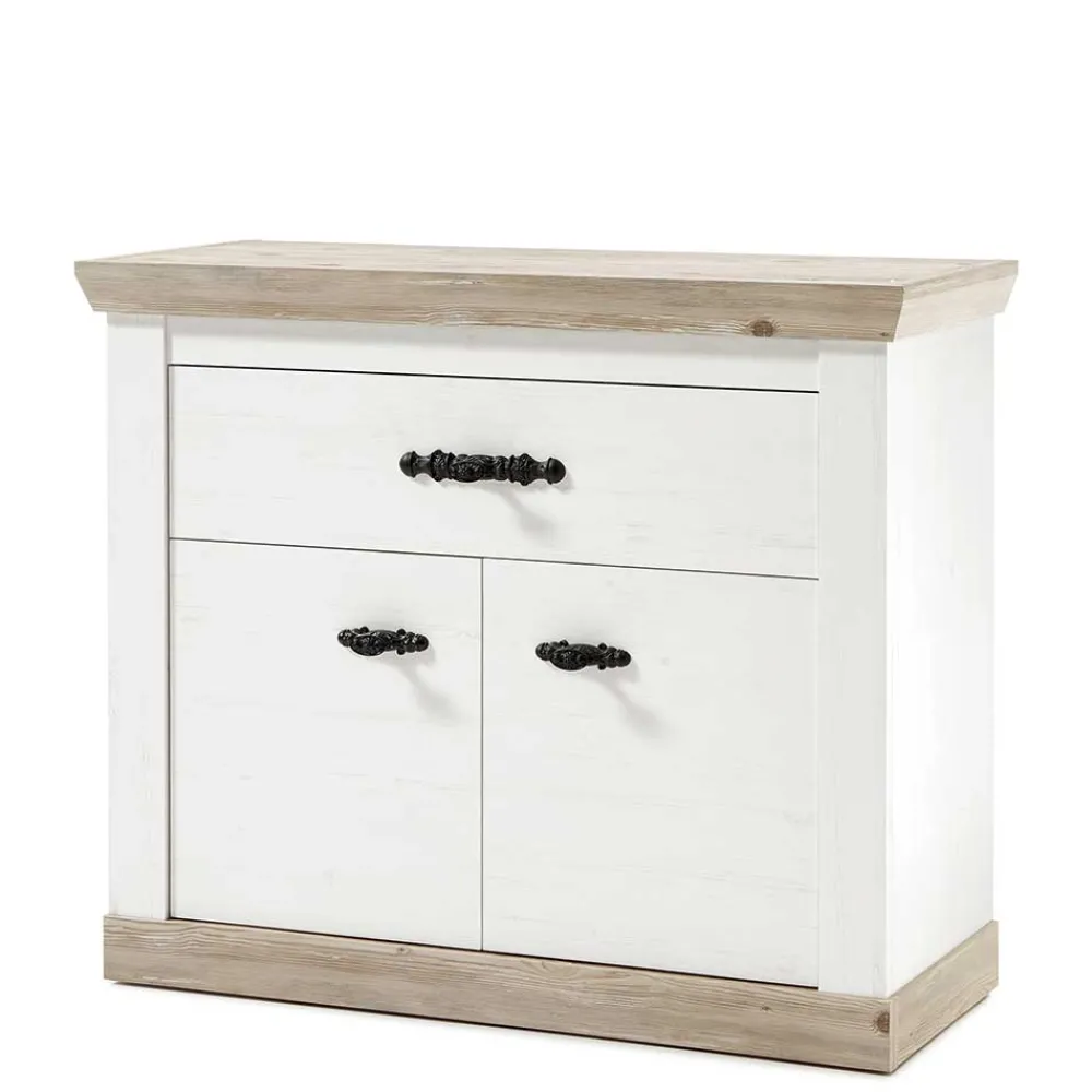 Wohnen 107x89x45 Kombi-Kommode mit Doppeltür - Nedita