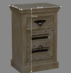 Wohnen Flurkommoden*50x72x35 Kommode im Shabby Chic Design - Abid