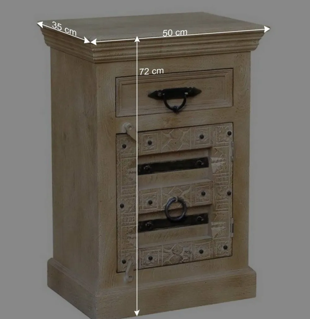 Wohnen Flurkommoden*50x72x35 Kommode im Shabby Chic Design - Abid