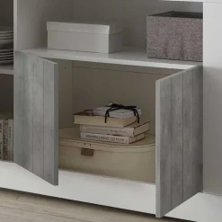 Wohnen Graue Möbel|Weiße Möbel*138x86x43 Kommode in Dekor Beton - Niris