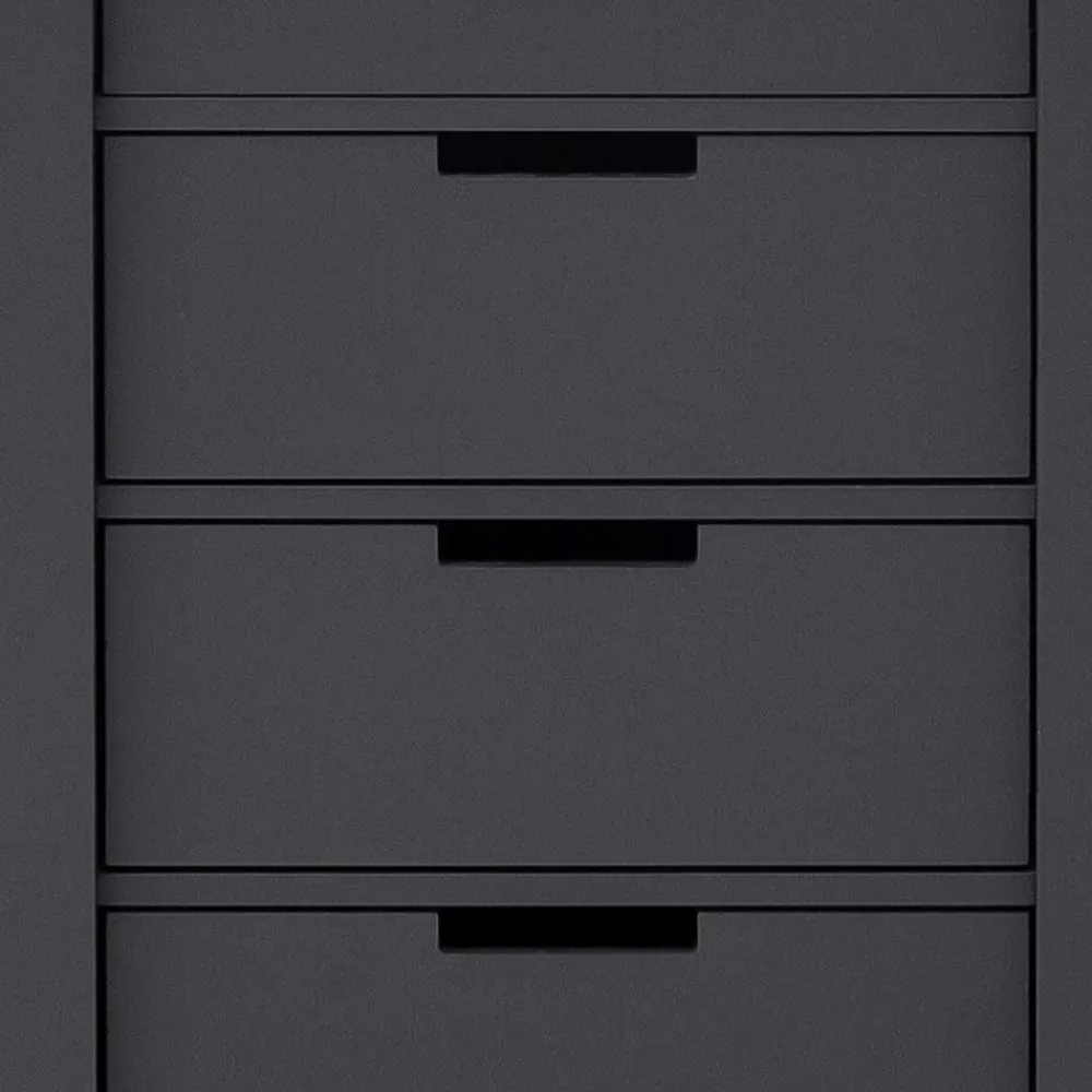 Wohnen 137x92x40 Kommode in Grau & Weiß - Vadids