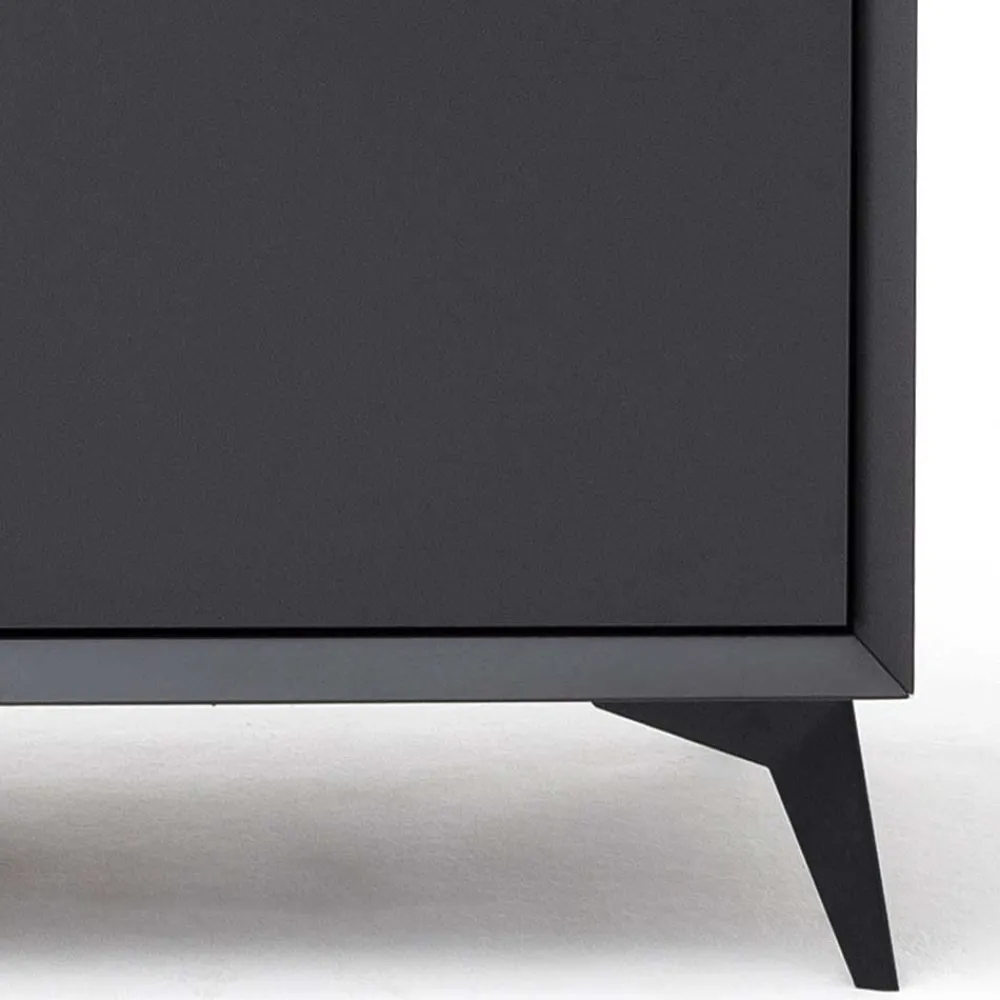 Wohnen 137x92x40 Kommode in Grau & Weiß - Vadids