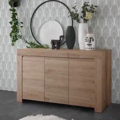 Wohnen 138x81x42 Kommode mit drei Türen - Karika