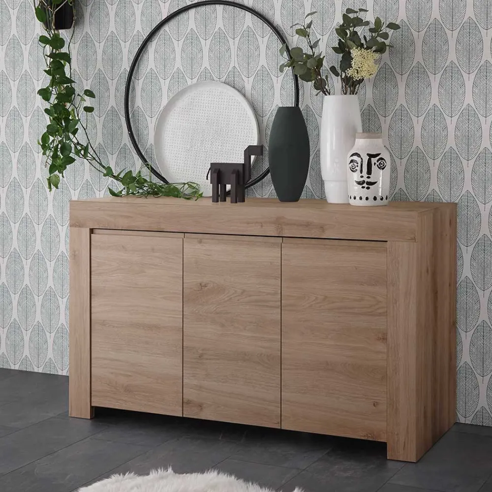 Wohnen 138x81x42 Kommode mit drei Türen - Karika