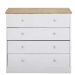 Wohnen 80x80x35 Kommode mit vier Schubladen - Nudion