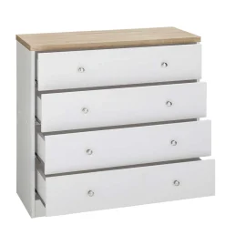 Wohnen 80x80x35 Kommode mit vier Schubladen - Nudion